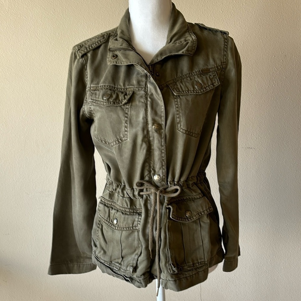 Max Jeans by Max Studio Army Green Jacket XS